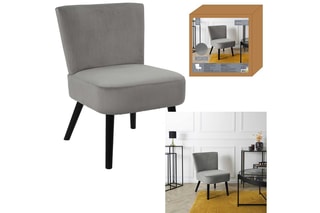 Fauteuil crapaud Giulia - 
Gris