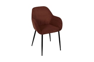 Fauteuil Scott - Terracotta et noir