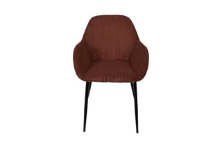 Fauteuil Scott - Terracotta et noir