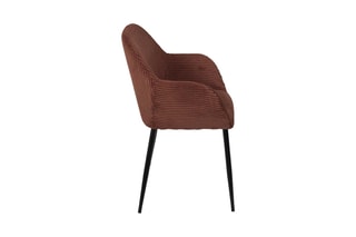 Fauteuil Scott - Terracotta et noir