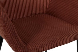 Fauteuil Scott - Terracotta et noir