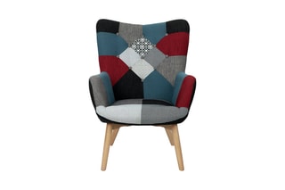 Fauteuil - Gris et bleu