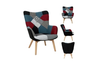 Fauteuil - Gris et bleu