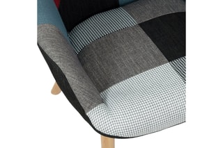 Fauteuil - Gris et bleu
