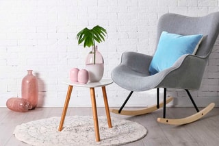 Fauteuil à bascule - Gris