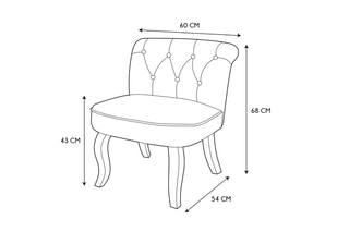 Fauteuil Eleonor - 
Gris et noir