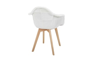 2 fauteuils - Naturel et blanc