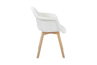 2 fauteuils - Naturel et blanc