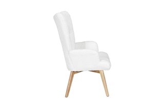Fauteuil - Naturel et blanc