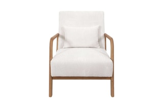 Fauteuil Scott - Beige et naturel