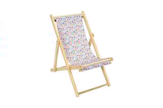 Chilienne pliable Liberty - Naturel et bleu