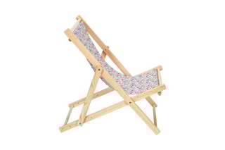 Chilienne pliable Liberty - Naturel et bleu