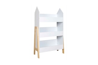 Bibliothèque Gabriel Blanc et imitation bois