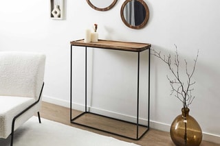 Console - Naturel et noir