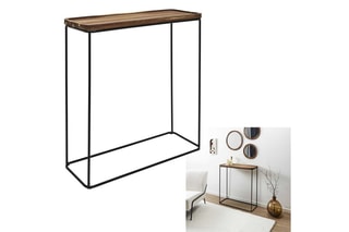 Console - Naturel et noir