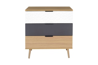 Commode Scandinave - Blanc et naturel