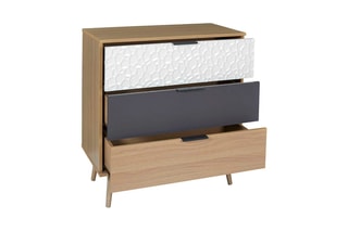 Commode Scandinave - Blanc et naturel