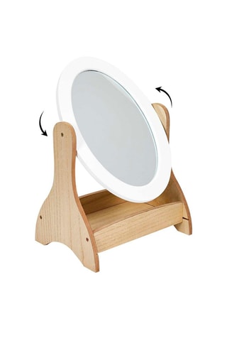 Coiffeuse avec miroir en bois 49 x 32 x 24 cm