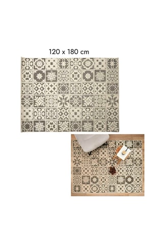 Tapis Noir et blanc - 120 x 180 cm