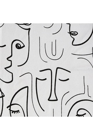 Tapis Blanc et noir - 120 x 170 cm