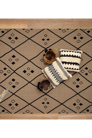 Tapis Mumbai - Marron et noir - 120 x 180 cm