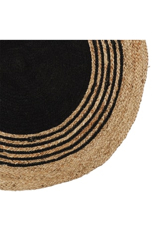 Tapis rond Mirage - Beige et noir - 90 cm