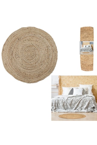 Tapis rond - Marron