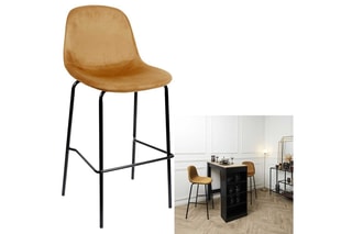 2 chaises de bar Giulia - 
Jaune
