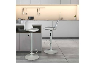 2 tabourets de bar - Blanc