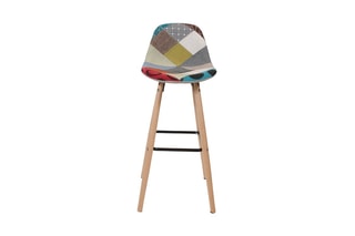 2 tabourets de bar Patchwork Multicolore