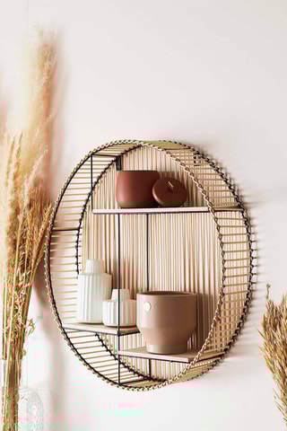 Etagère ronde Java - 
Naturel