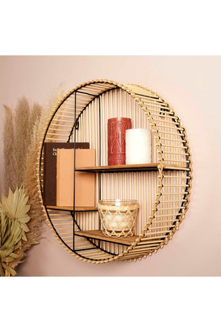 Etagère ronde Java - 
Naturel