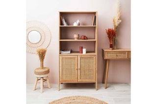 Buffet 2 portes Bali - Beige et naturel