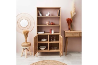 Buffet 2 portes Bali - Beige et naturel