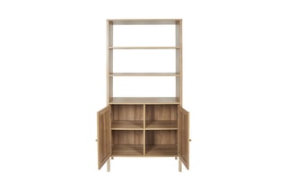 Buffet 2 portes Bali - Beige et naturel