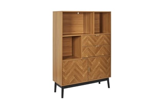 Buffet 2 portes en bois et pin Felix - 100 x 140 x 35 cm