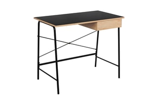 Bureau 1 tiroir  
Noir