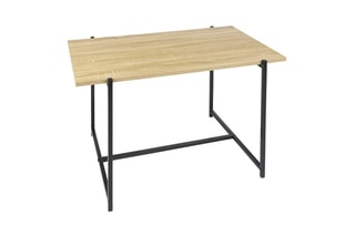 Table basse Loka - Imitation bois clair et noir