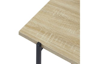 Table basse Loka - Imitation bois clair et noir