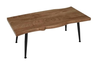 Table basse - Noir et imitation bois
