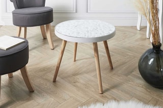 Table basse Arabesque - Blanc