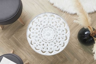 Table basse Arabesque - Blanc
