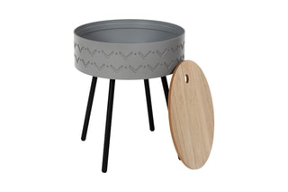Table coffre Eugenie - Gris