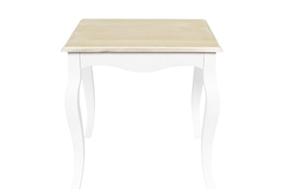 Table d'appoint Victoria - Blanc et naturel
