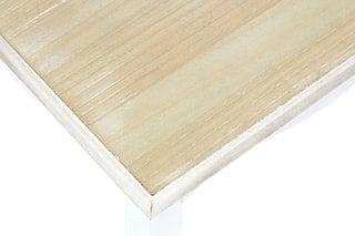 Table d'appoint Victoria - Blanc et naturel