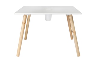 Table - Naturel et blanc
