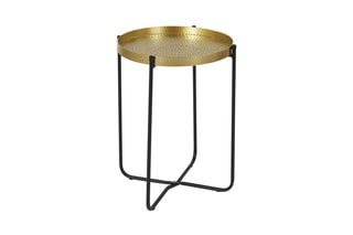 Table d'appoint Alia - Doré et noir