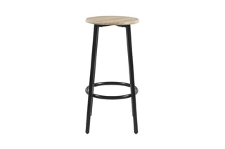 Table mange debout et 4 tabourets Loka - Imitation bois