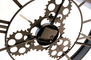 Table d’appoint horloge - Noir