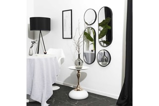 Table d'appoint Portobello - Blanc et doré